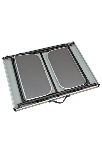  M10E43 Alu Top Camping Table With Folding Side Tables