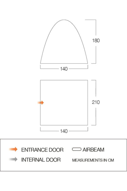 Vango M111AA Free-standing Bedroom Inner Tent Br003