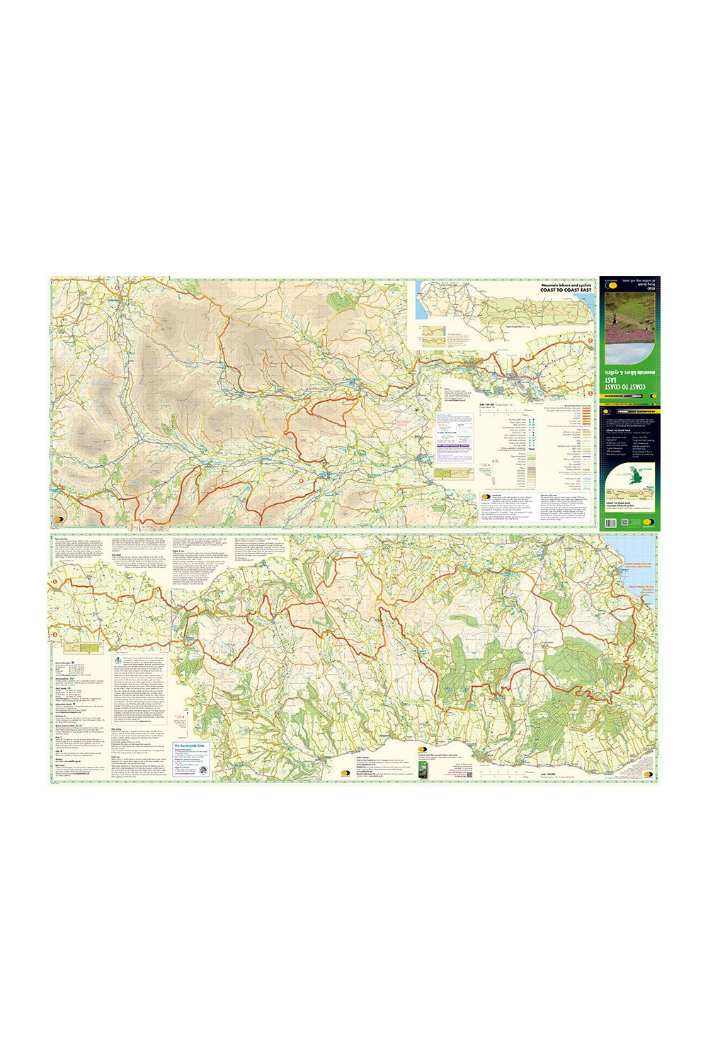  M12621 Coast To Coast East Cycle Map