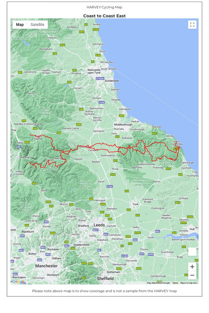  M12621 Coast To Coast East Cycle Map