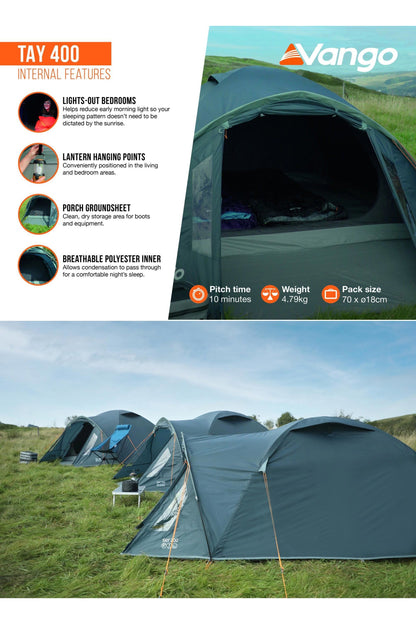 Vango M1332F Tay 400 Poled Tent (4 Person)