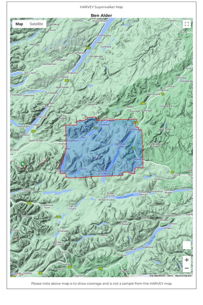  M14310 Ben Alder Superwalker Map