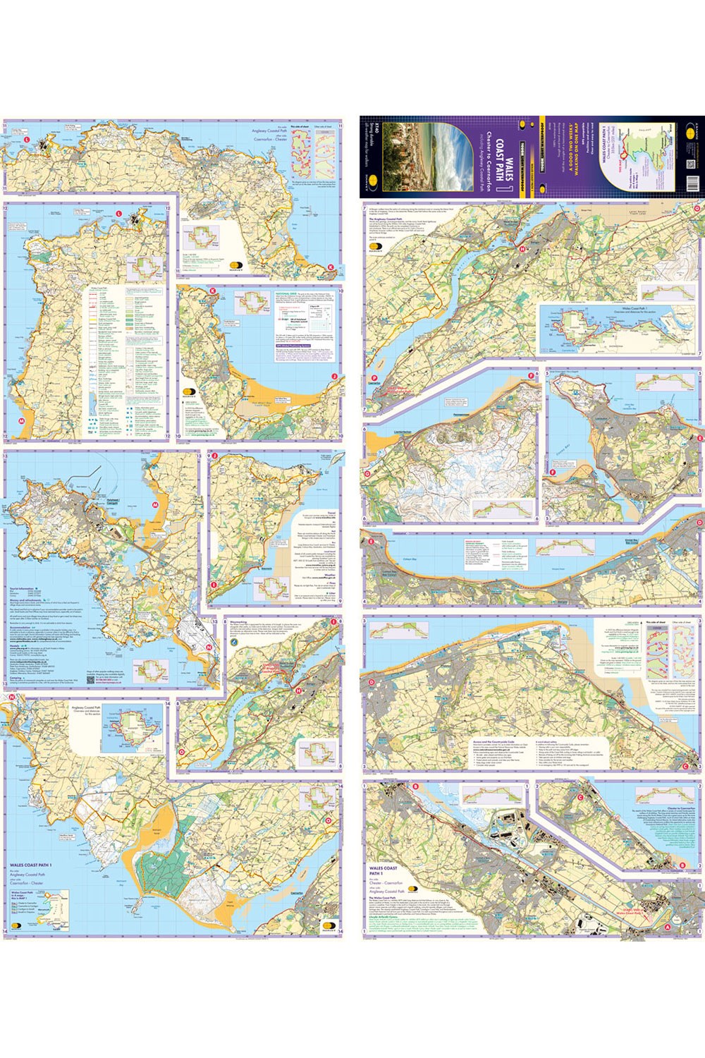  M15E3B Wales Coast Path 1 Trail Map