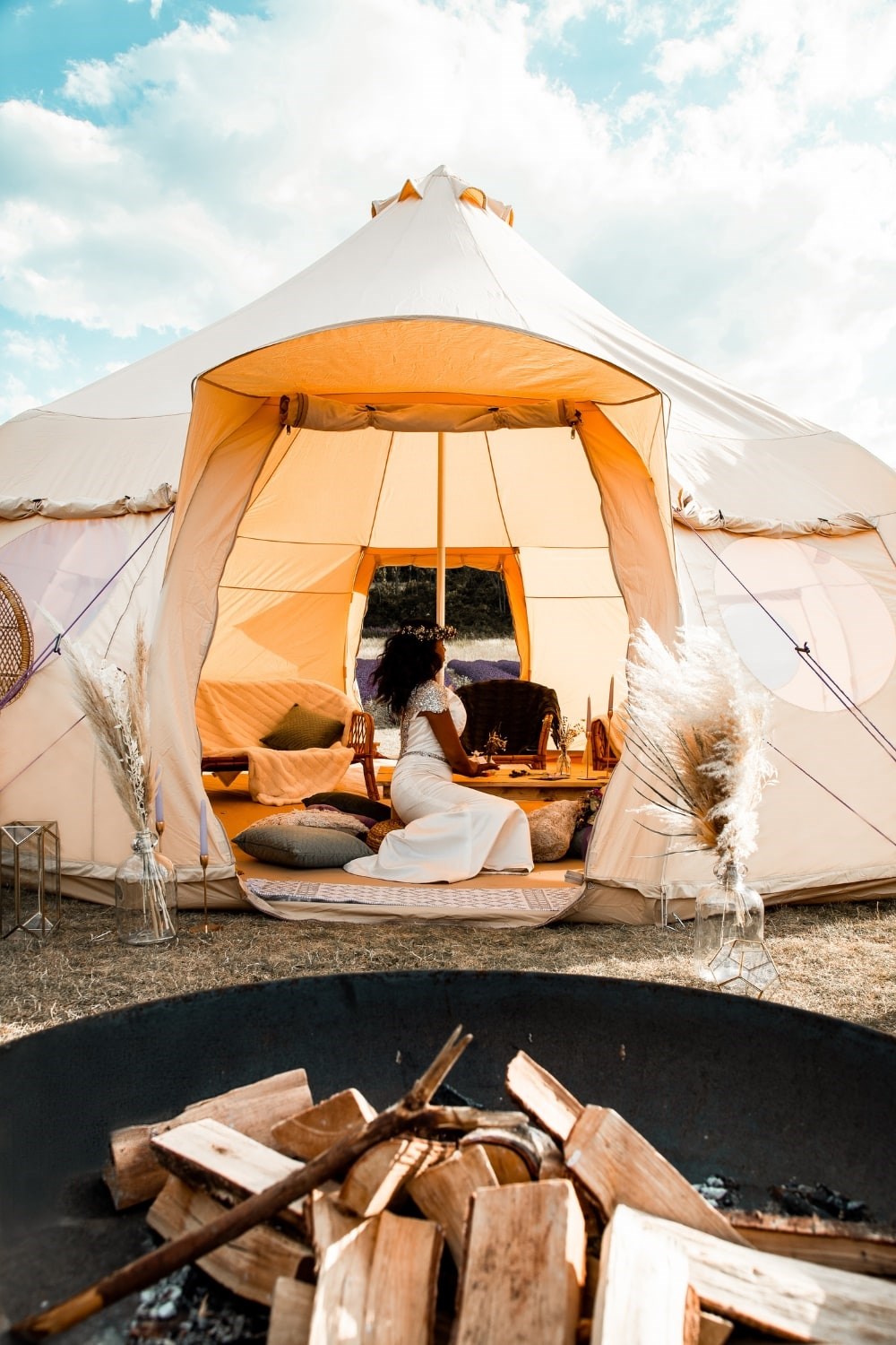 7m Luna Bell Tent Canvas Lite 200gsm