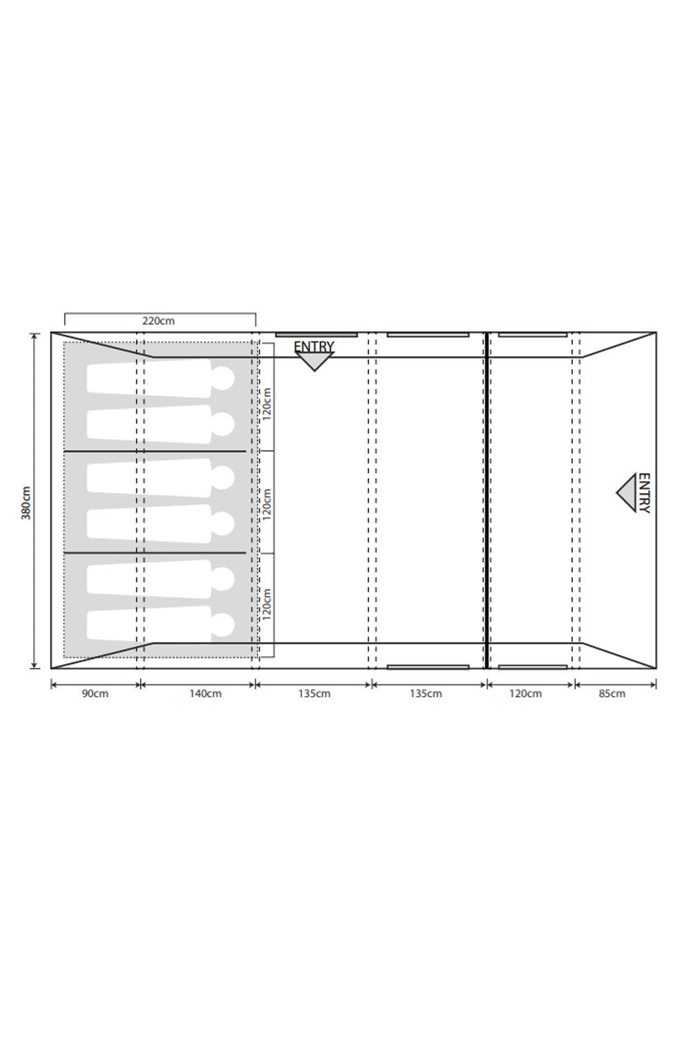  Camp Star 600 (2022) 6 Man Tent Bundle
