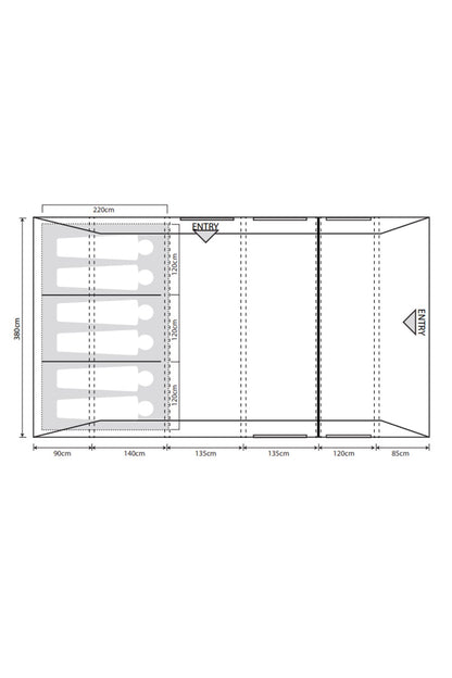  Camp Star 600 (2022) 6 Man Tent Bundle