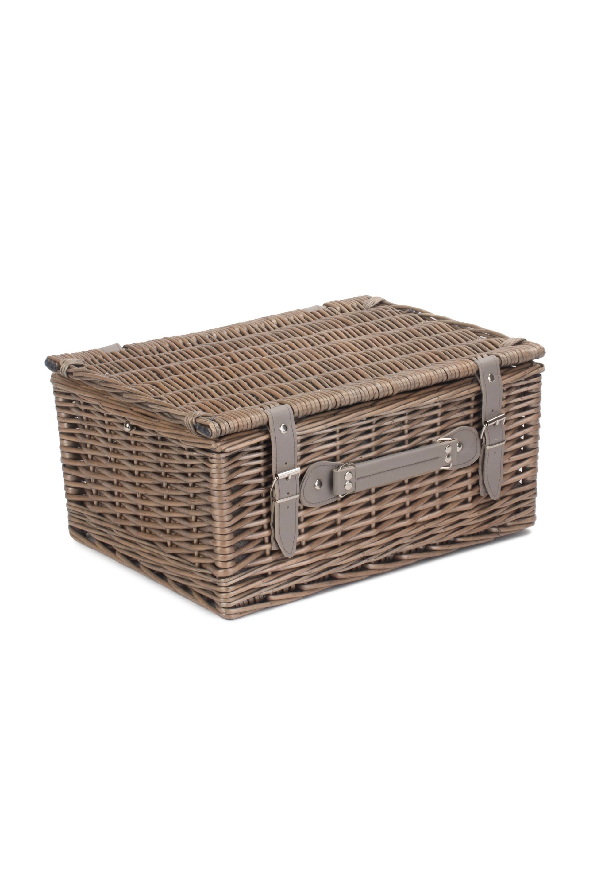  M1DCC9 2 Person Grey Tweed Fitted Picnic Basket