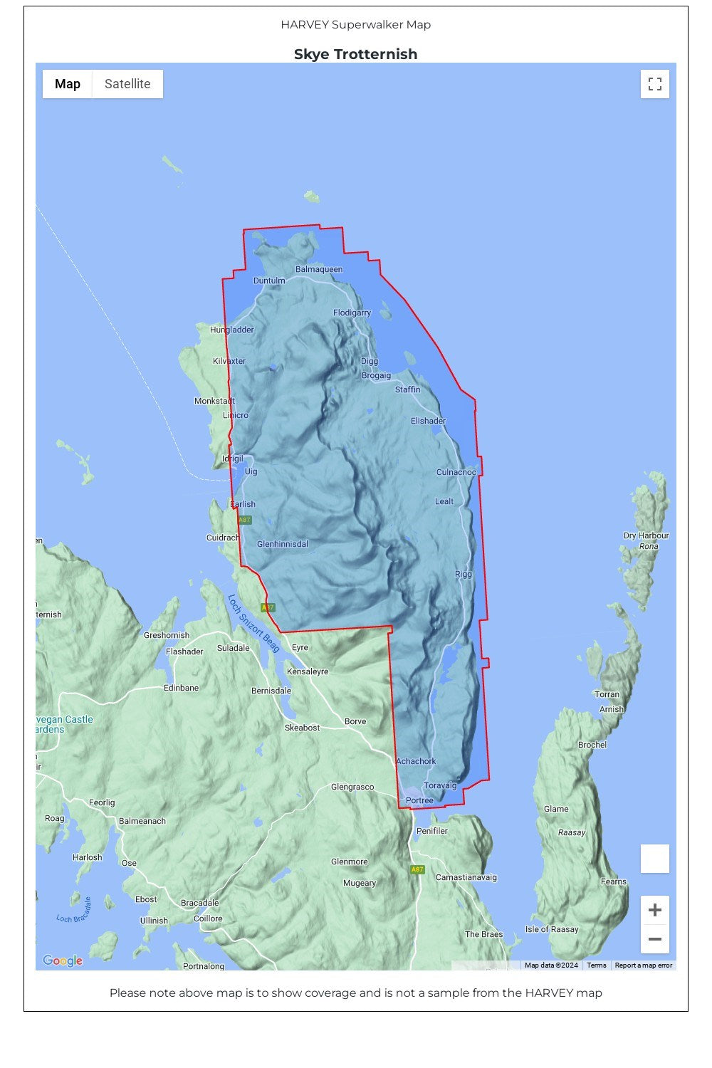  M1F352 Skye Trotternish Superwalker Map
