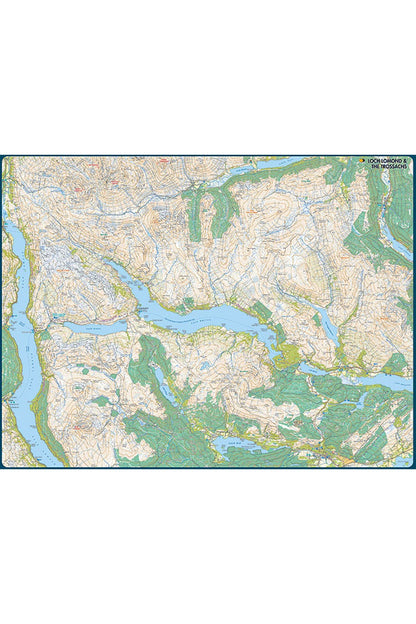  M2034D Map Jigsaw Puzzle Loch Lomond & The Trossachs