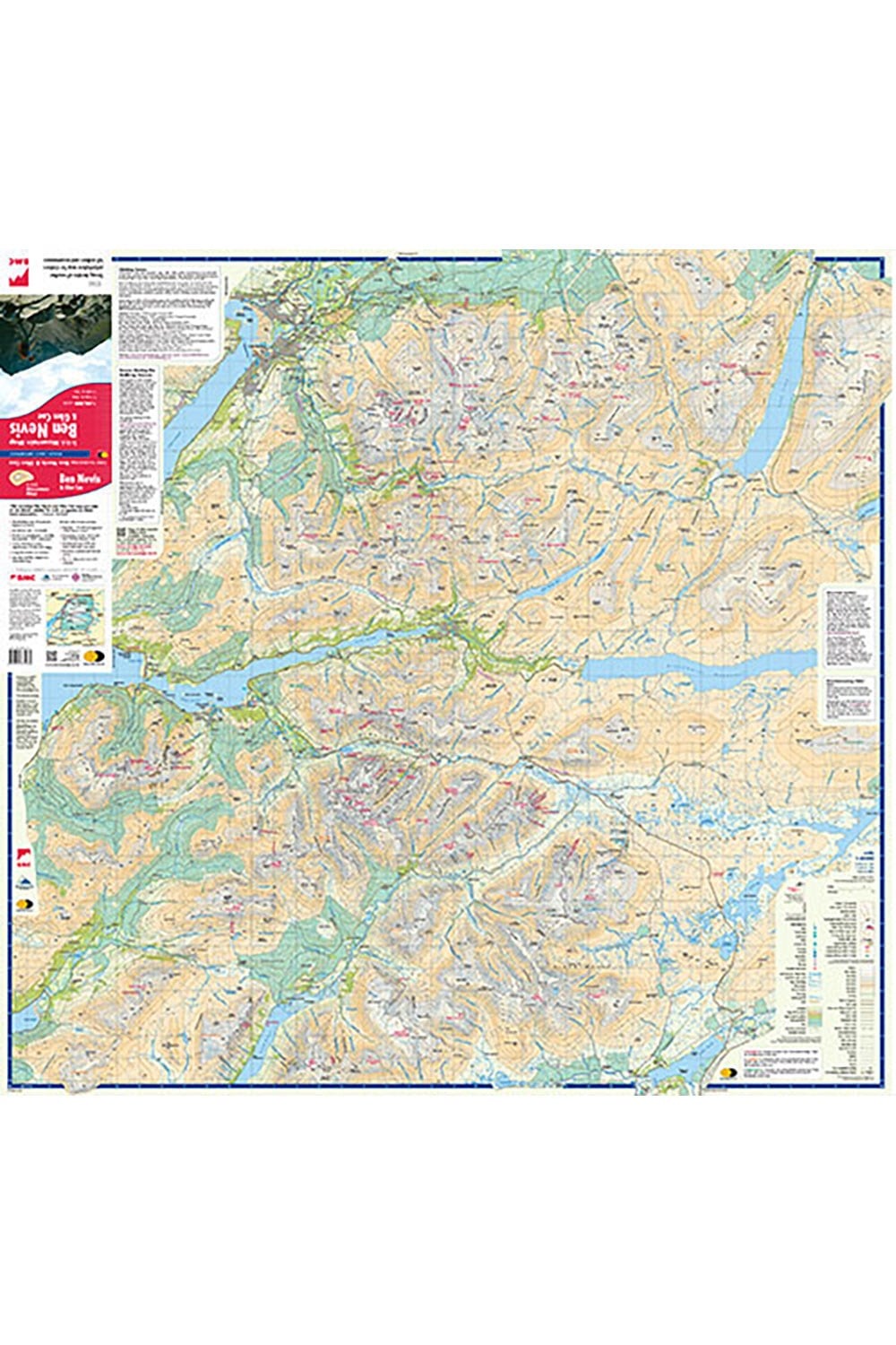  M25273 Ben Nevis & Glen Coe British Mountain Map