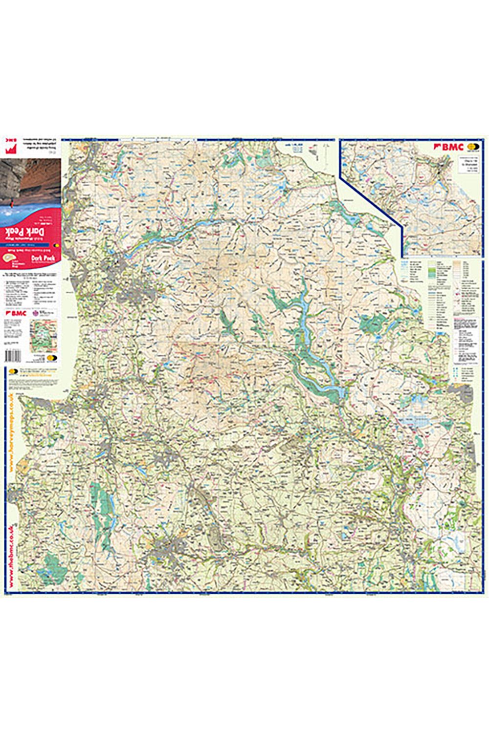  M27971 Dark Peak British Mountain Map