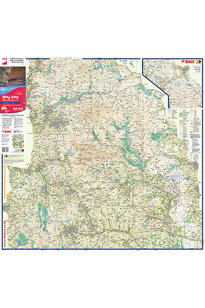  M27971 Dark Peak British Mountain Map