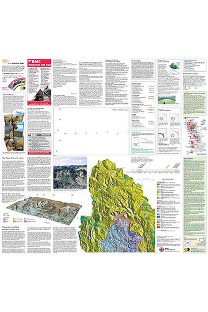  M27971 Dark Peak British Mountain Map