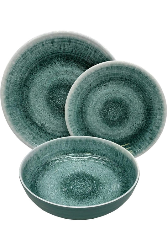  Roma 12-Piece Plate & Bowl Melamine Dinner Set