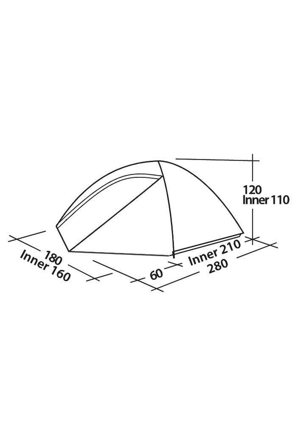Easy Camp M2A09B Meteor 300 Camping Tent (3 Person)