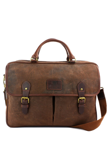  Mens Waxed Canvas Briefcase