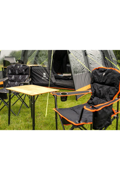  M2BADD Henwick Padded Folding Camp Chair Orange & Black