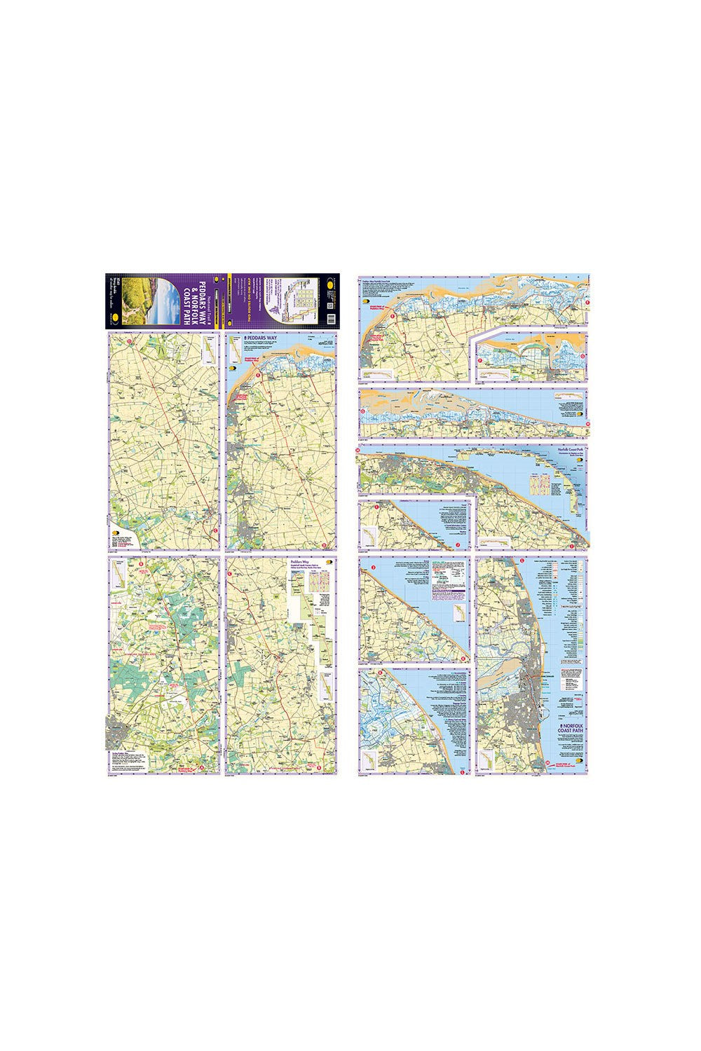  M2D801 Peddars Way & Norfolk Coast Path Trail Map