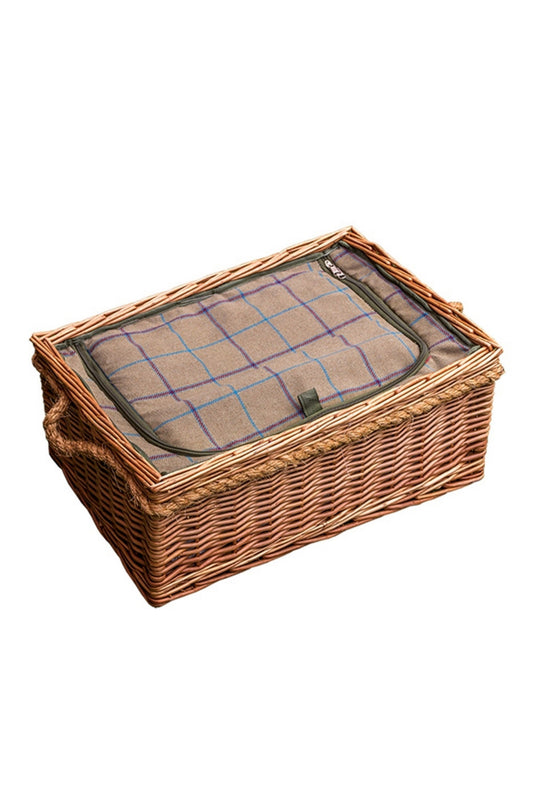  M2E090 Cheltenham Wicker Picnic Basket With Fitted Cooler