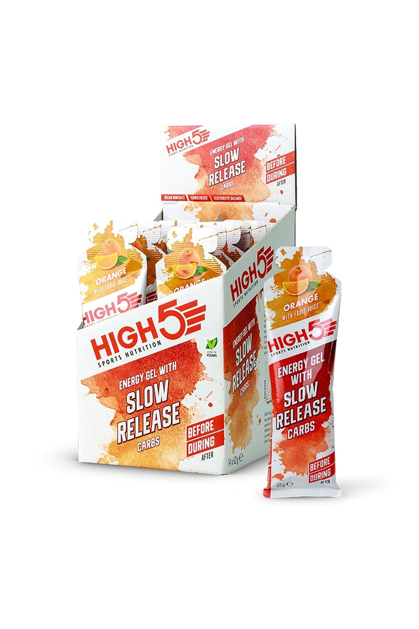HIGH5 Energy Gel With Slow Release Carbs 14 X 62g