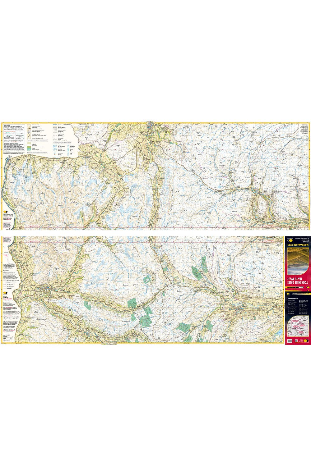  M2EAC7 Yorkshire Dales North West Superwalker Map