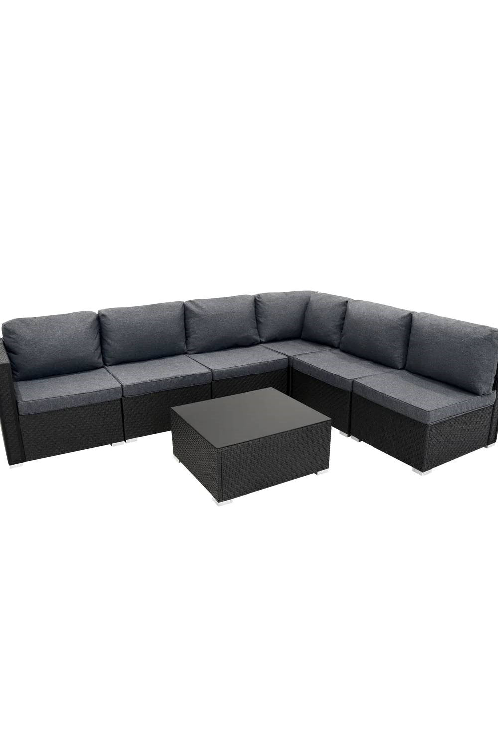  M30576 Rattan Modular 7 Piece Set & 996L Storage Box