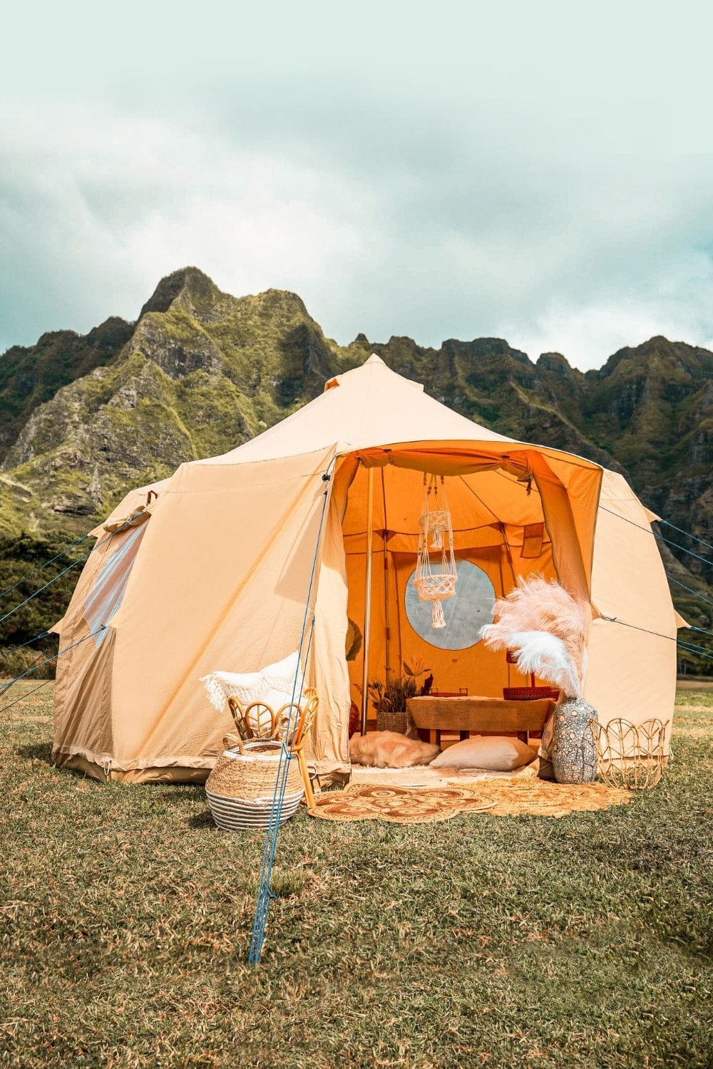  4m Luna Tent Fire Retardant Cotton 320gsm
