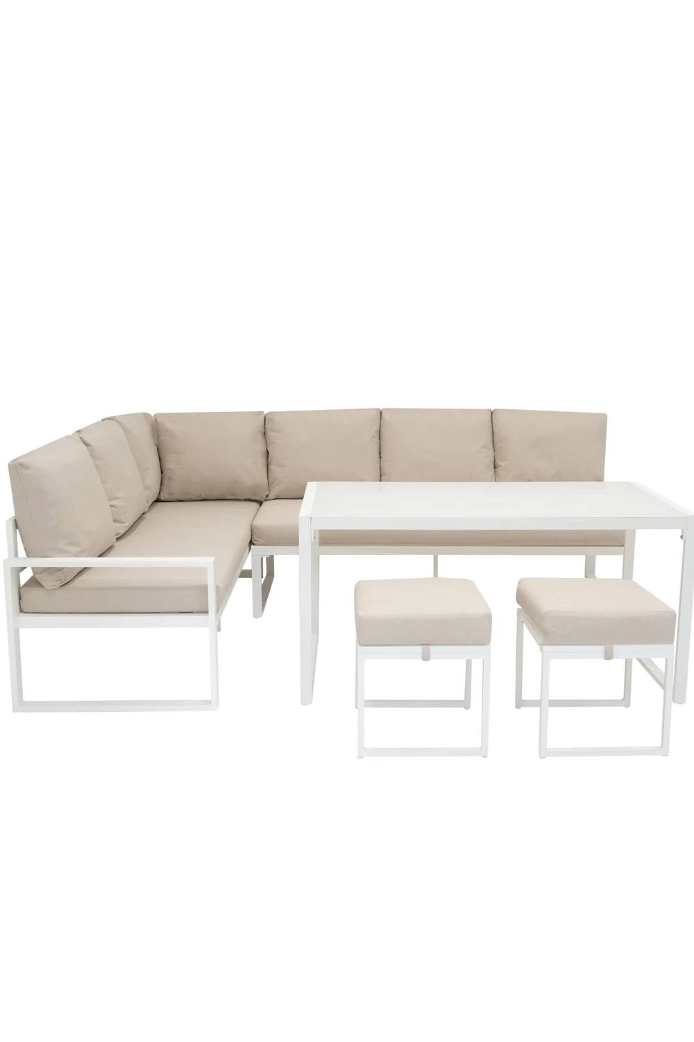  M3632C Aluminium Corner Sofa Set