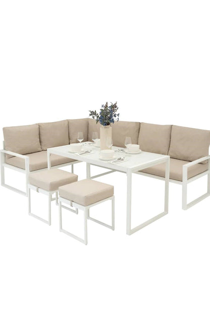  M3632C Aluminium Corner Sofa Set