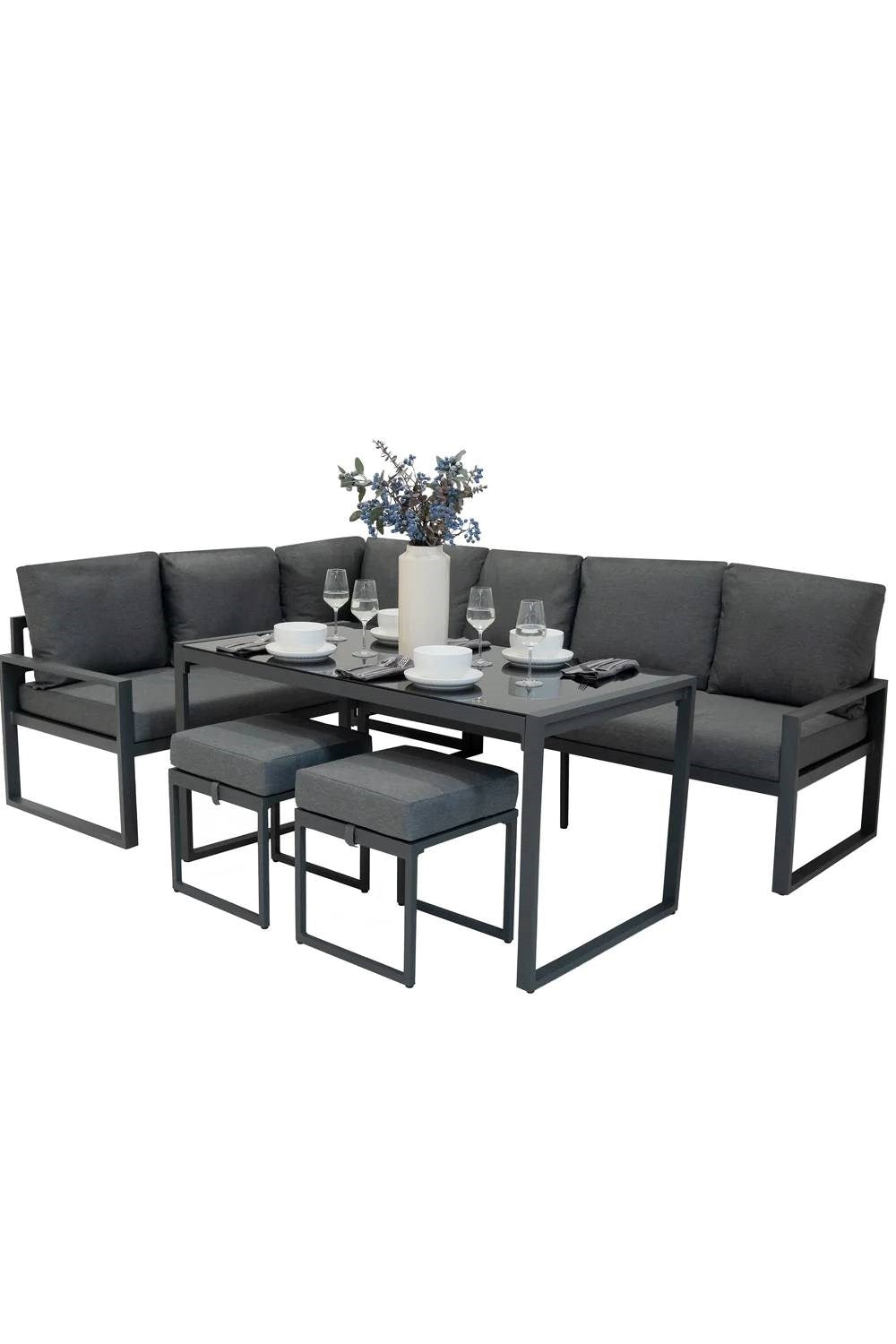  M3632C Aluminium Corner Sofa Set