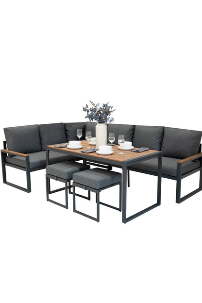  M3632C Aluminium Corner Sofa Set