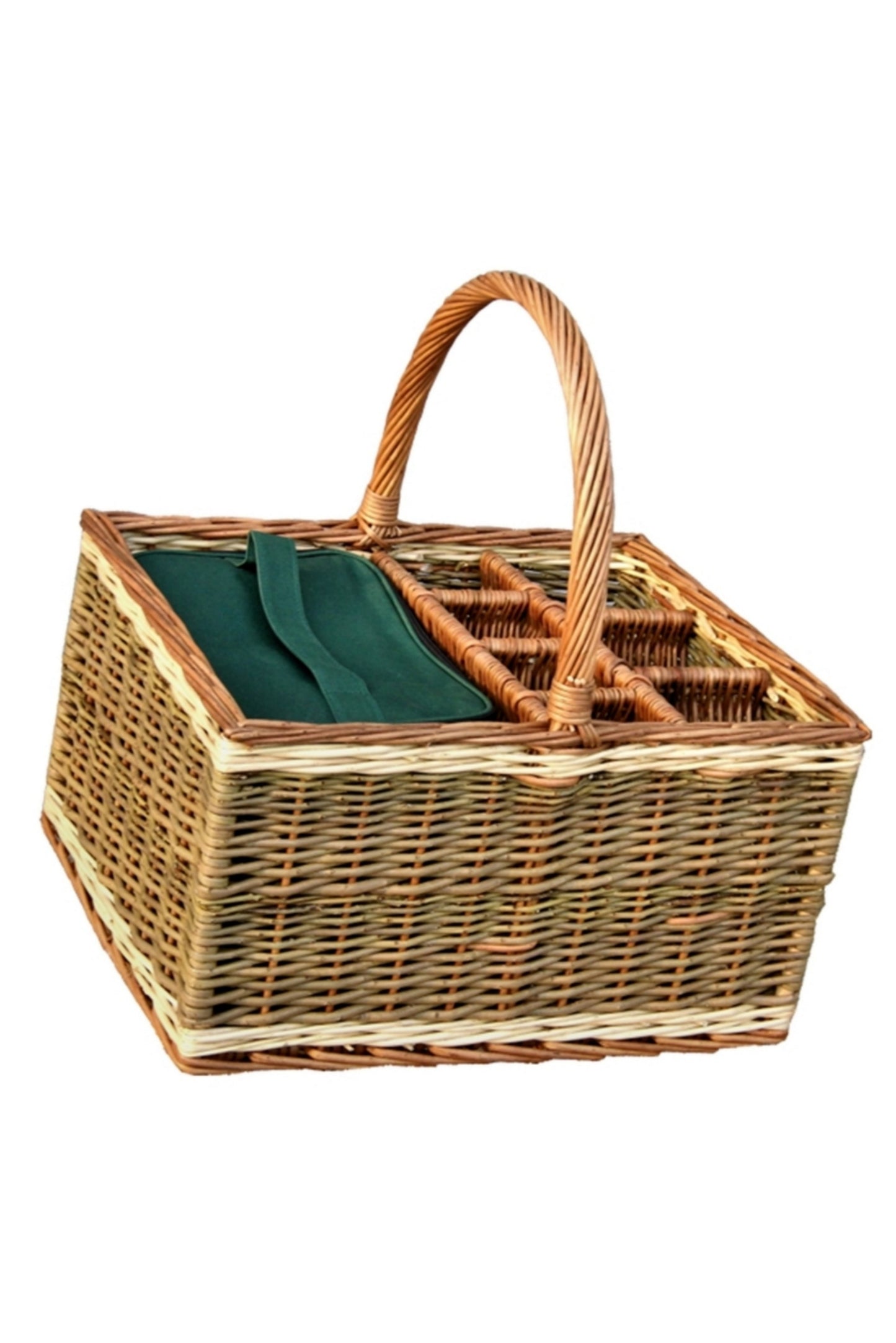  M39BE7 Wicker Event Basket With Blanket And Fitted Cooler