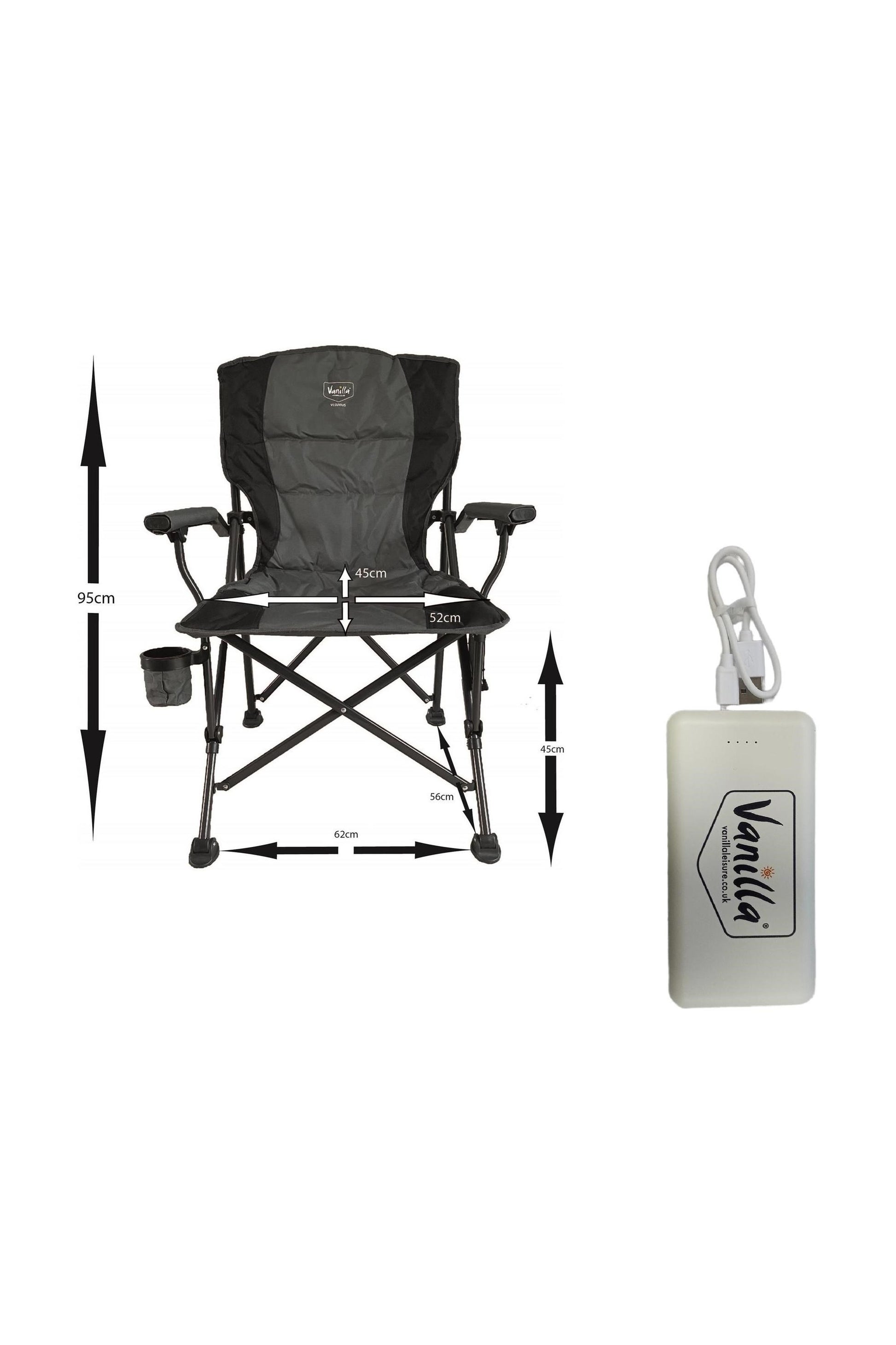  Vesuvius Folding Outdoor Heated Camping Chair