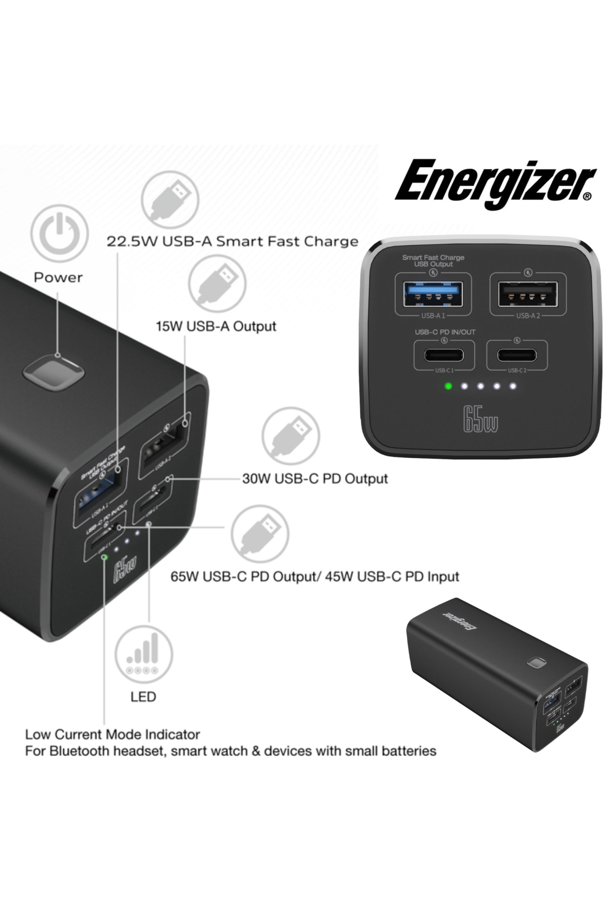 Energizer 20000mAh Powerbank With Rapid Charging