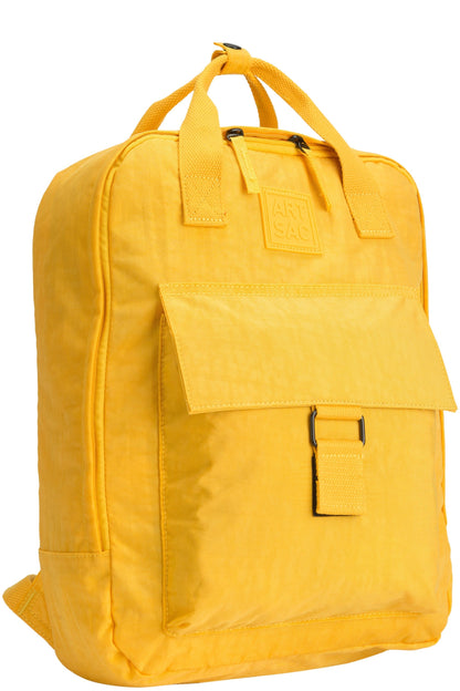  Zip Top Squared Front Pocketed Backpack