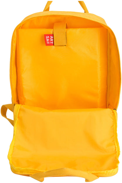  Zip Top Squared Front Pocketed Backpack