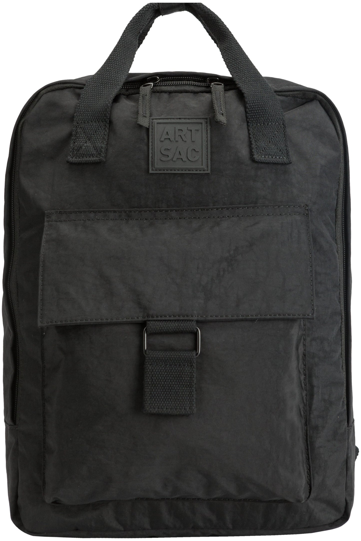  Zip Top Squared Front Pocketed Backpack