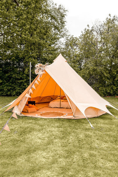  4m Bell Tent Plus Fire Retardant Cotton 320gsm