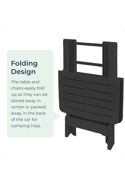  Outdoor 3pc Folding Camping Dining Set Furniture