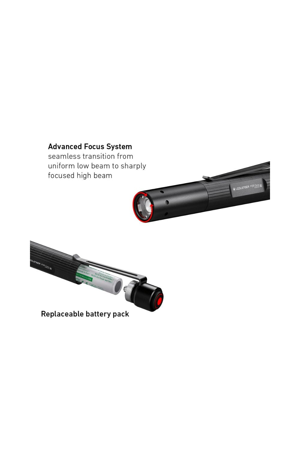 Ledlenser M48E6B P2R Core Rechargeable LED Torch