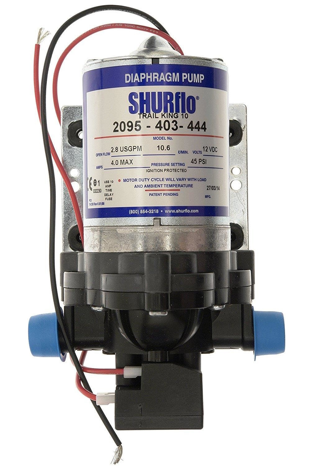 Shurflo M49B59 Trail King 10 Pump 45psi 12v