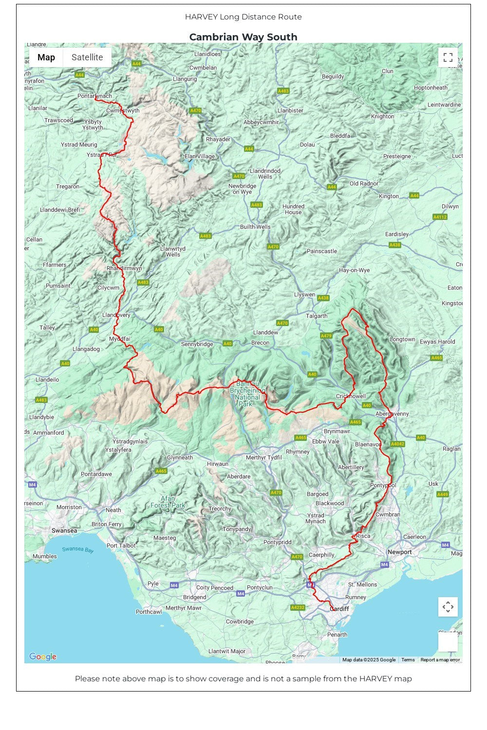  M4BE79 Cambrian Way South Trail Map