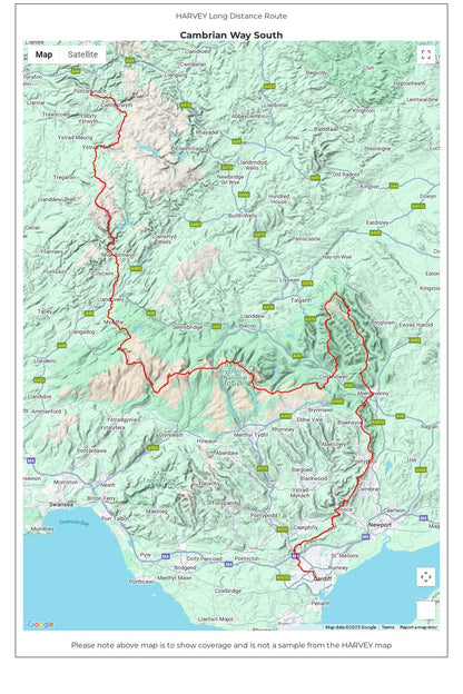  M4BE79 Cambrian Way South Trail Map
