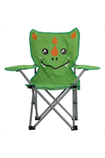  M4EE00 Kids Mini Folding Camping Chair Green Dinosaur