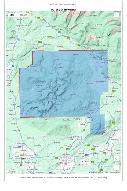  M52987 Forest Of Bowland Superwalker Map