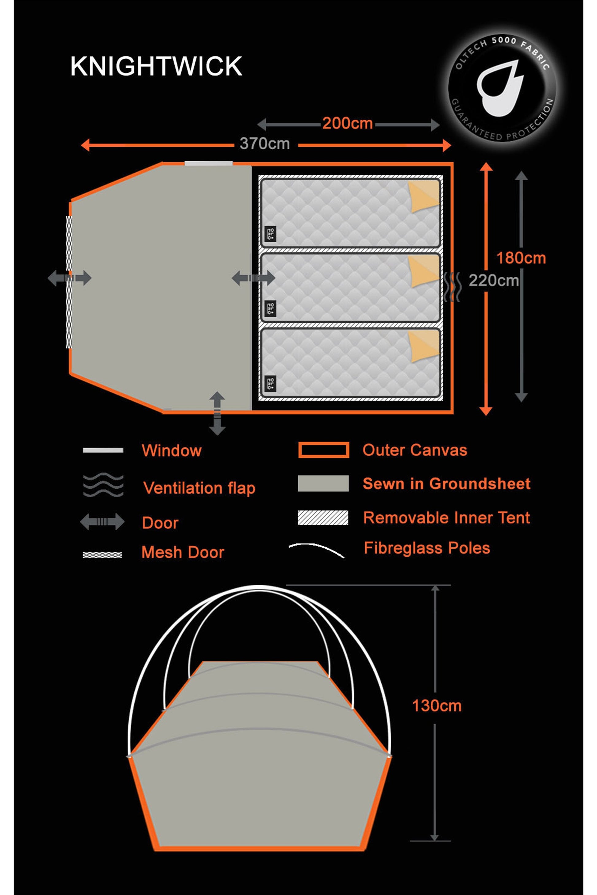  M52A4B Knightwick 2.0 3 Man Tent