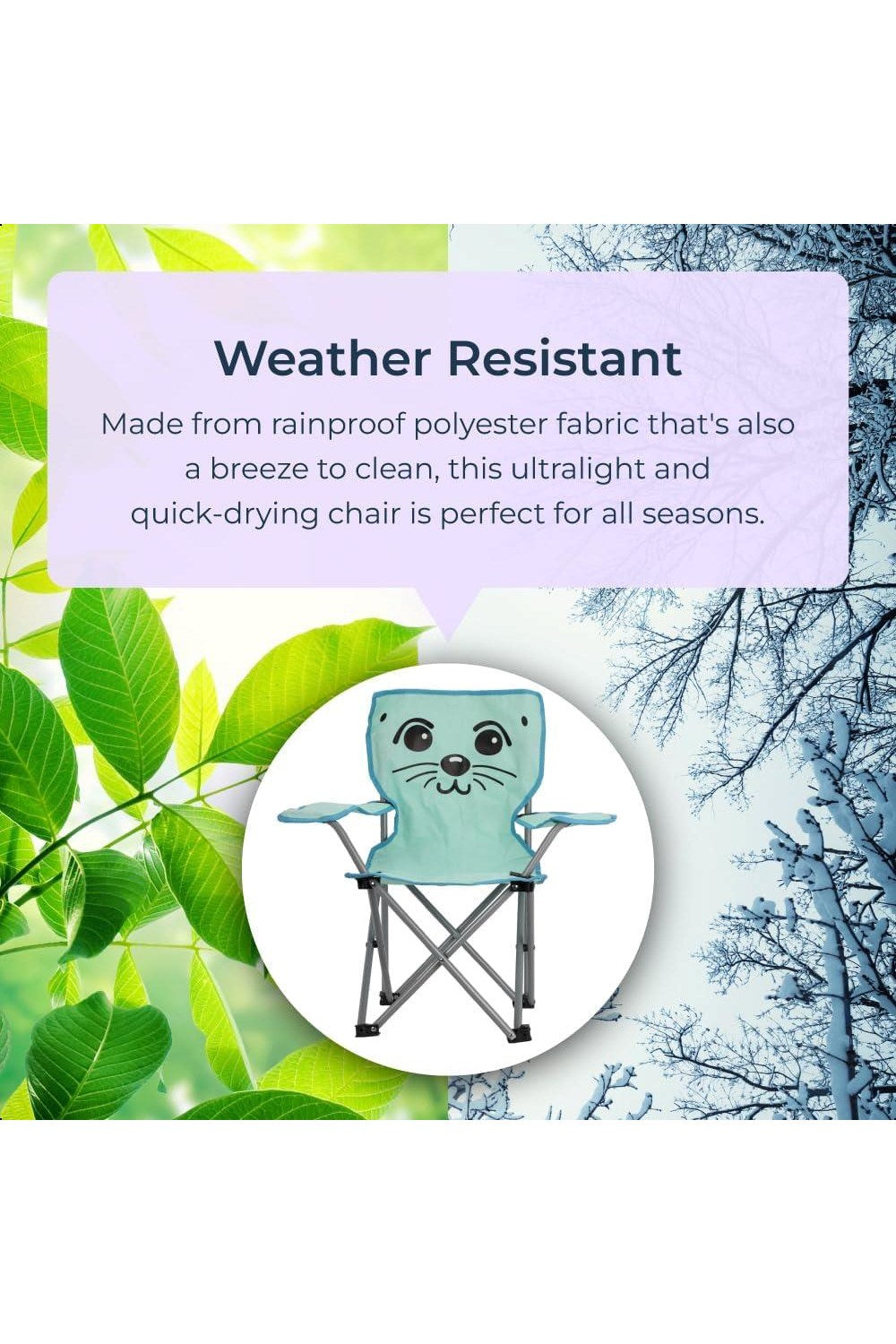  M52E44 Kids Mini Folding Camping Chair Green Sealion