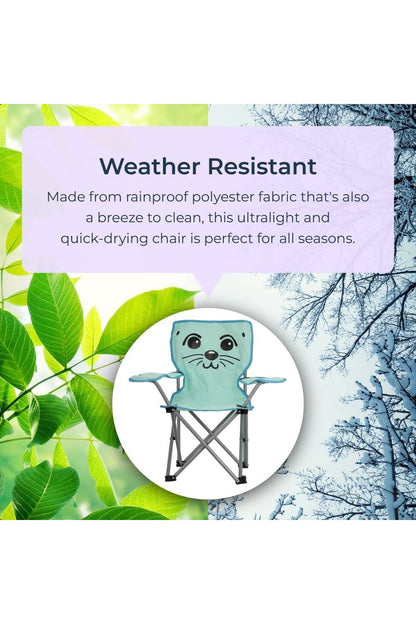  M52E44 Kids Mini Folding Camping Chair Green Sealion