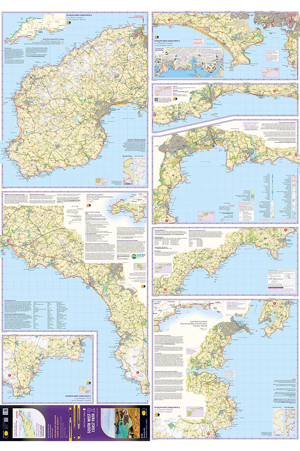  M53DA0 South West Coast Path Trail Map Set