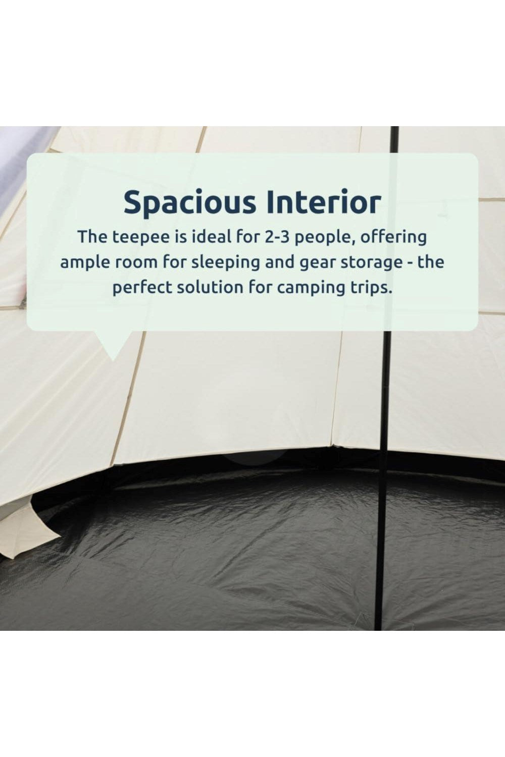 M53EE5 Teepee Camping Tent 2-3 Person
